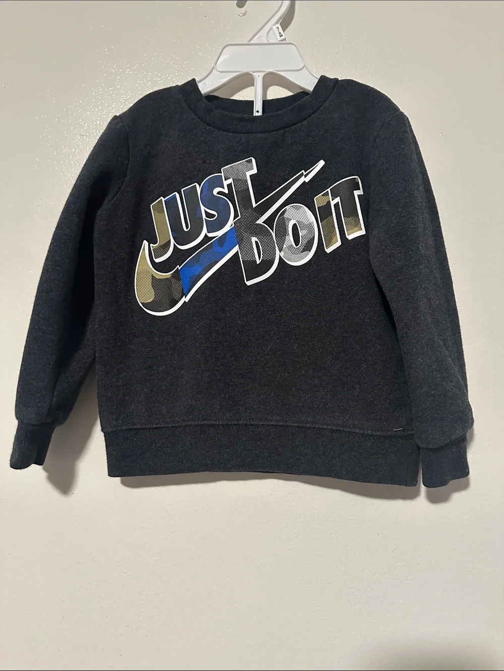 Nike Kids Black Sweatshirt with Multicolor 
